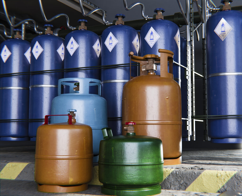 3d Rendering Gas Cylinder 1024x830